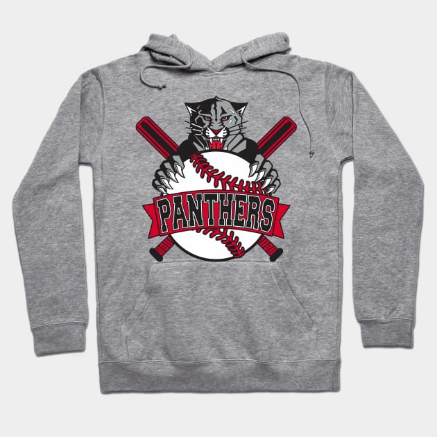 Panthers Baseball Hoodie by DavesTees